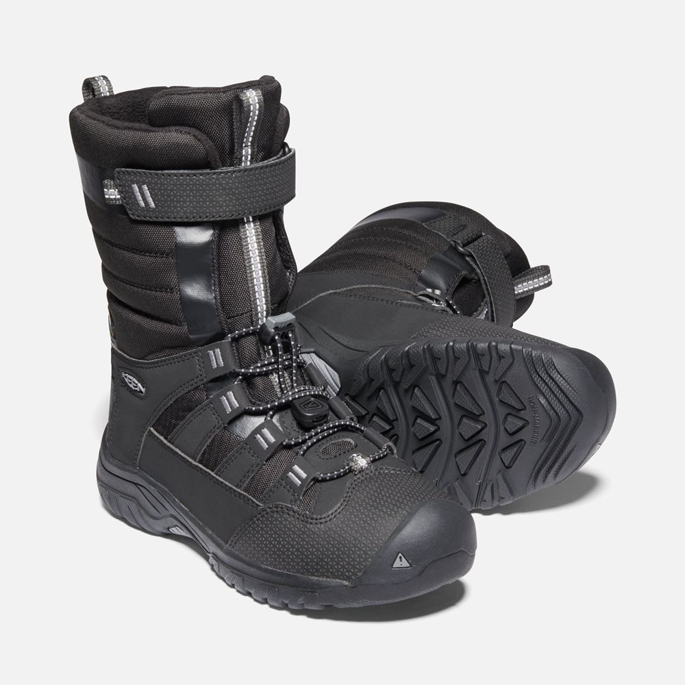 Botas de Invierno Keen Mexico Negros - Niños Winterport Neo Waterproof - IU4127369